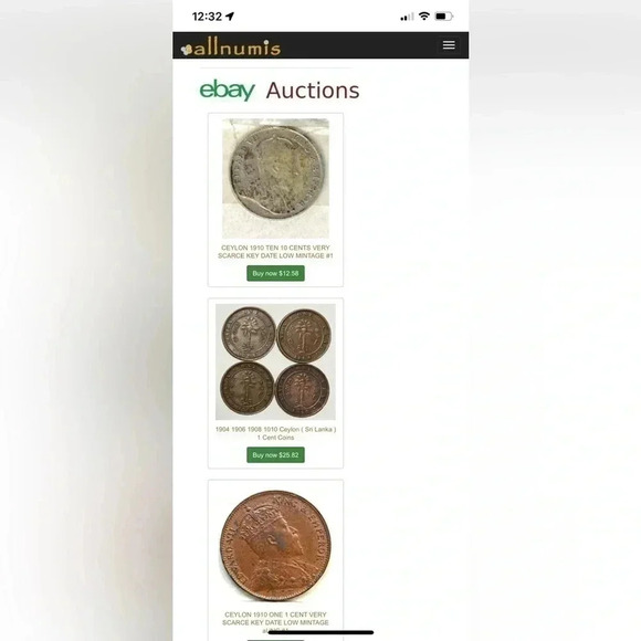 🪙Ceylon 1 cent  coin 🪙 (1910) for your collection 🪙 - Picture 4 of 4